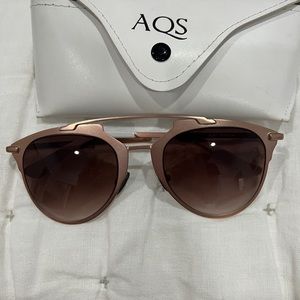 AQS rose gold sunglasses